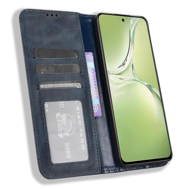 Чехол Deexe Retro Style для OnePlus Nord CE 4 Lite - Blue: фото 2 из 7