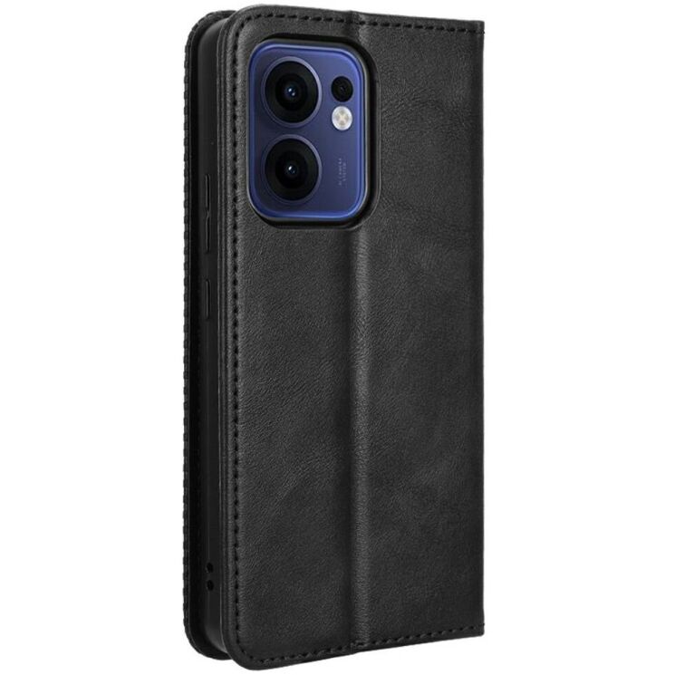 Чехол Deexe Retro Style для OPPO Reno 13 F/FS 5G - Black: фото 6 из 7