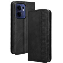 Чехол Deexe Retro Style для OPPO Reno 13 F/FS 5G - Black: фото 1 из 7