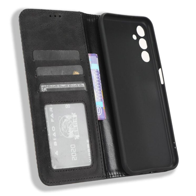 Чохол Deexe Retro Style для Samsung Galaxy M14 (M146) - Black: фото 4 з 8