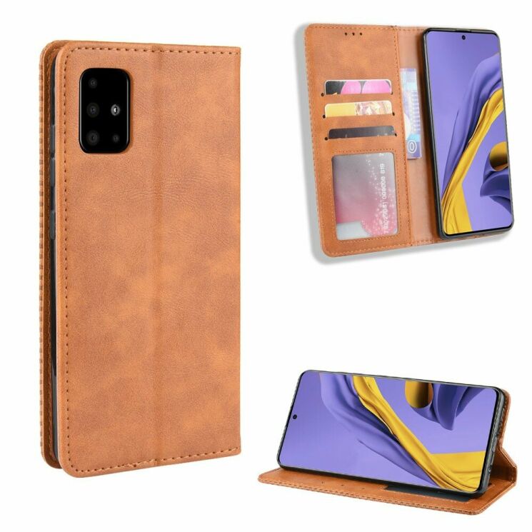 Чехол Deexe Retro Style для Samsung Galaxy S20 (G980) - Brown: фото 2 из 18
