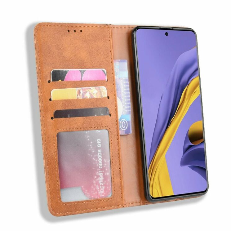 Чехол Deexe Retro Style для Samsung Galaxy S20 (G980) - Brown: фото 6 из 18