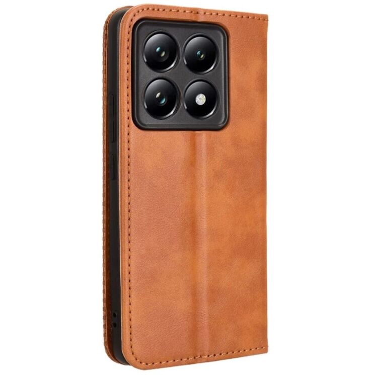 Чехол Deexe Retro Style для Xiaomi 14T Pro - Brown: фото 6 из 7