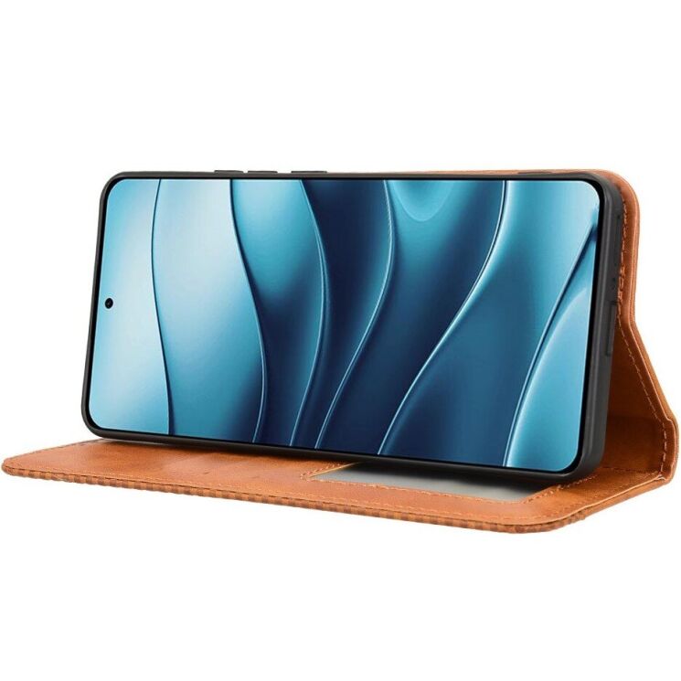 Чехол Deexe Retro Style для Xiaomi Redmi Note 14 5G - Brown: фото 4 из 7