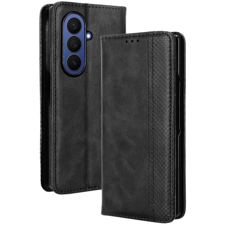 Чехол Deexe Retro Style (FF) для Samsung Galaxy Fold 8 Ultra - Black: фото 1 из 7