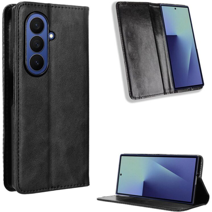 Чехол Deexe Retro Style (FF) для Samsung Galaxy Fold 8 Ultra - Black: фото 5 из 7