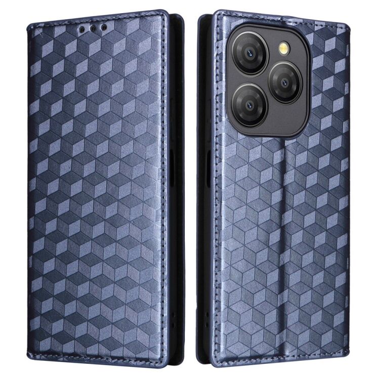 Чехол Deexe Rhombus Book для Blackview Shark 9 - Blue: фото 1 из 10