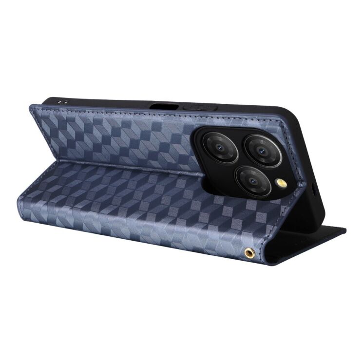 Чехол Deexe Rhombus Book для Blackview Shark 9 - Blue: фото 4 из 10