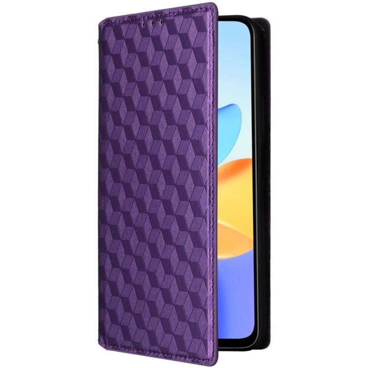 Чохол Deexe Rhombus Book для Honor X7b - Purple: фото 6 з 7