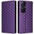 Чехол Deexe Rhombus Book для Honor X7b - Purple: фото 1 из 7