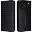 Чохол Deexe Rhombus Book для iPhone 18 Pro / 17 Pro - Black (423620B)