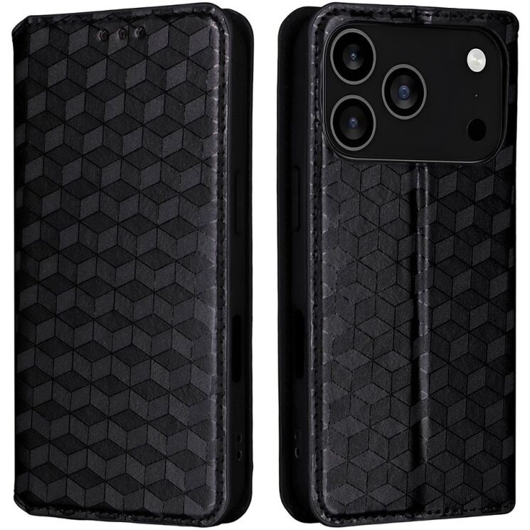 Чохол Deexe Rhombus Book для iPhone 18 Pro / 17 Pro - Black (423620B) Чохол Deexe Rhombus Book для iPhone 18 Pro / 17 Pro - Black: фото 1 з 10