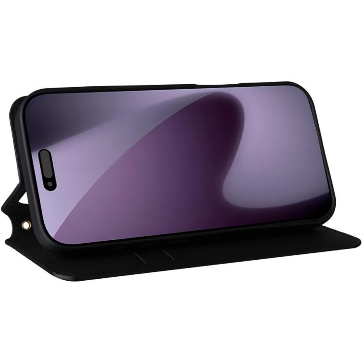 Чохол Deexe Rhombus Book для iPhone 18 Pro / 17 Pro - Black (423620B) Чохол Deexe Rhombus Book для iPhone 18 Pro / 17 Pro - Black: фото 4 з 10