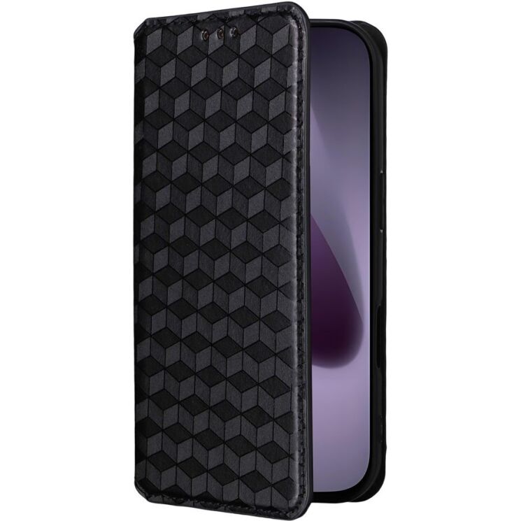 Чохол Deexe Rhombus Book для iPhone 18 Pro / 17 Pro - Black (423620B) Чохол Deexe Rhombus Book для iPhone 18 Pro / 17 Pro - Black: фото 6 з 10