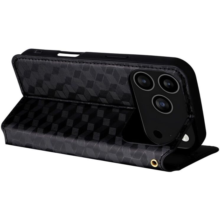 Чохол Deexe Rhombus Book для iPhone 18 Pro / 17 Pro - Black (423620B) Чохол Deexe Rhombus Book для iPhone 18 Pro / 17 Pro - Black: фото 5 з 10