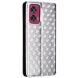 Чохол Deexe Rhombus Book для Motorola Edge 50 Fusion - Silver (354256S). Фото 9 з 9