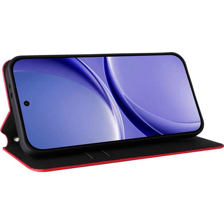 Чехол Deexe Rhombus Book для Xiaomi Poco X8 Pro - Red: фото 4 из 9