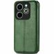Чехол Deexe Rhombus Wallet для Infinix Hot 40i - Green (345022G). Фото 5 из 6