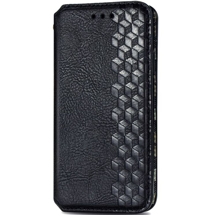 Чехол Deexe Rhombus Wallet для Realme C65 - Black: фото 4 из 9