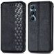 Чехол Deexe Rhombus Wallet для Realme C65 - Black (353930B). Фото 1 из 9