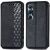 Чехол Deexe Rhombus Wallet для Realme C65 - Black: фото 1 из 9