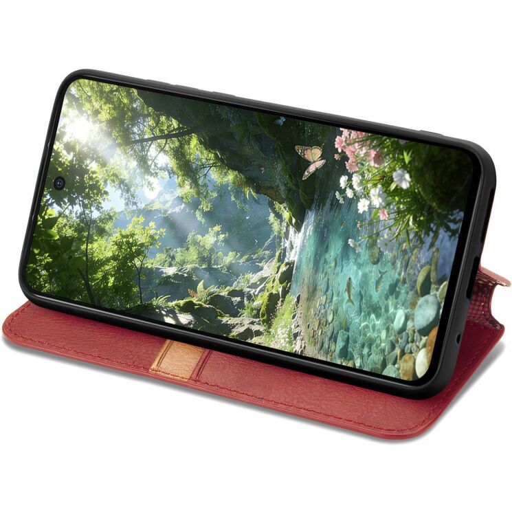 Чехол Deexe Rhombus Wallet для Samsung Galaxy S26 FE - Red (412727R) Чехол Deexe Rhombus Wallet для Samsung Galaxy S26 FE - Red: фото 3 из 6