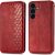 Чехол Deexe Rhombus Wallet для Samsung Galaxy S26 FE - Red: фото 1 из 6