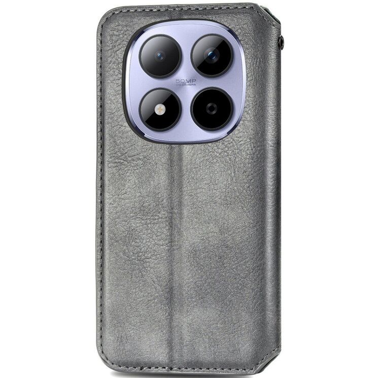 Чохол Deexe Rhombus Wallet для Xiaomi Redmi Note 15 Pro 5G - Grey: фото 6 з 11