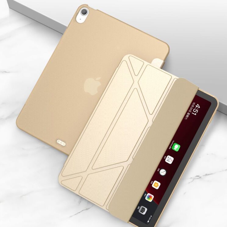 Чохол Deexe SmartCover для Apple iPad Air 4 / 5 10.9 (2020/2022) / Air 11 M3/M2 (2025/2024) - Gold: фото 1 з 11