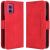 Чехол Deexe Wallet Stand для Motorola Moto G55 - Red: фото 1 из 7