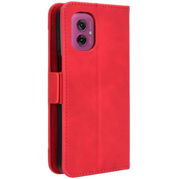 Чохол Deexe Wallet Stand для Motorola Moto G55 - Red: фото 6 з 7