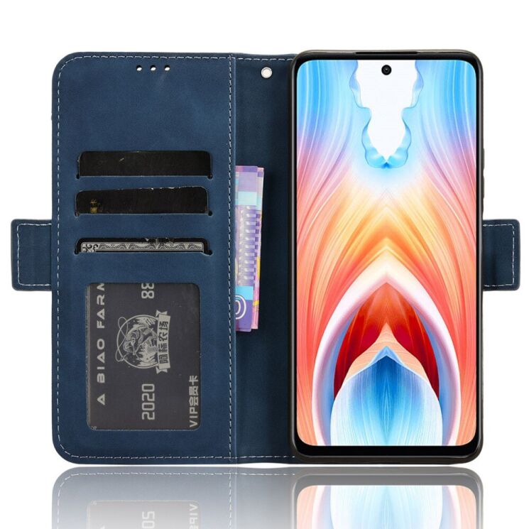 Чехол Deexe Wallet Stand для OnePlus Nord N30 SE - Blue: фото 3 из 7
