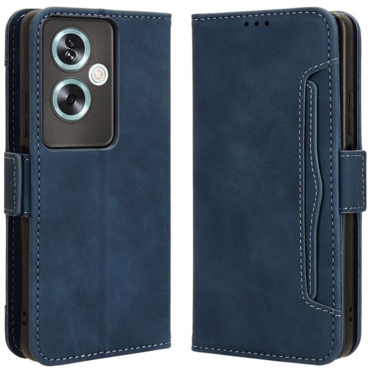 Чехол Deexe Wallet Stand для OnePlus Nord N30 SE - Blue: фото 1 из 7