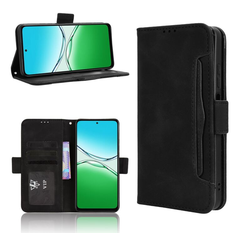 Чохол Deexe Wallet Stand для OPPO A5 - Black: фото 6 з 12