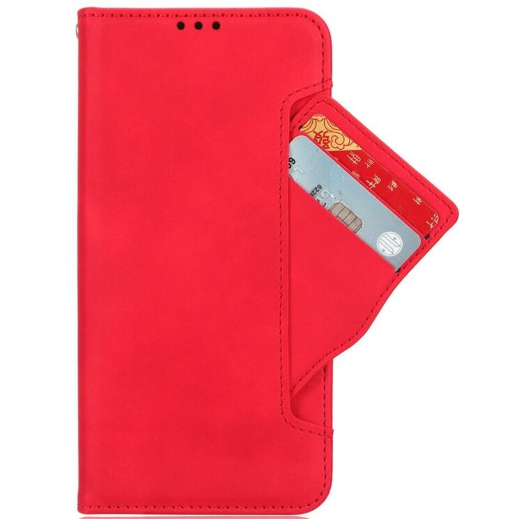 Чехол Deexe Wallet Stand для OPPO Reno 13 5G - Red: фото 2 из 7