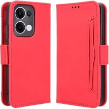 Чехол Deexe Wallet Stand для OPPO Reno 13 5G - Red: фото 1 из 7