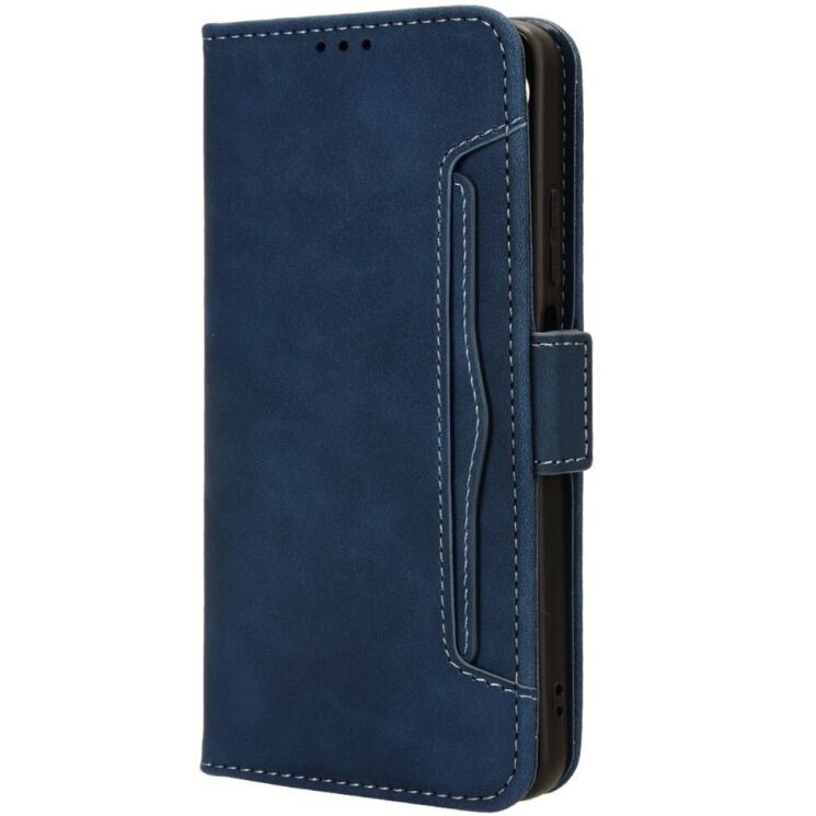 Чехол Deexe Wallet Stand для Realme C65 - Blue: фото 5 из 8