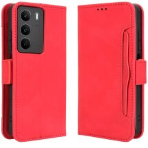Чохол Deexe Wallet Stand для Realme C71 - Red: фото 1 з 14