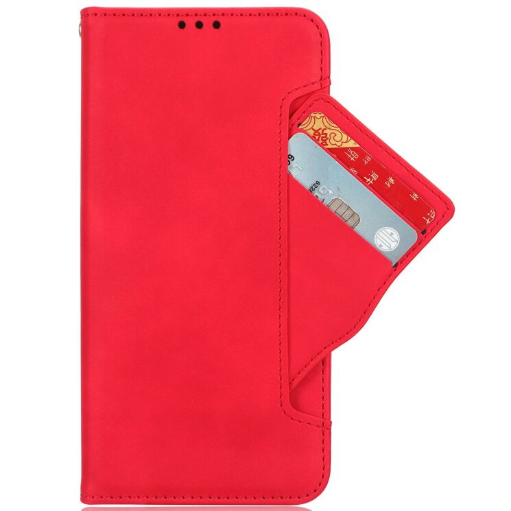 Чохол Deexe Wallet Stand для Xiaomi Poco F8 Pro - Red: фото 2 з 15
