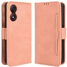 Чехол Deexe Wallet Stand для ZTE Blade A34 - Pink: фото 1 из 7