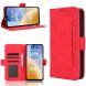 Чехол-книжка с кармашками Deexe Wallet Stand для ZTE Blade A56 - Red (391102R). Фото 8 из 15