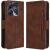 Чехол Deexe Wallet Stand для ZTE Blade A75 - Brown: фото 1 из 7