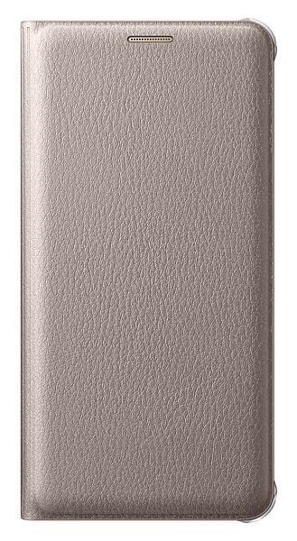 Чехол Flip Wallet для Samsung Galaxy A7 (2016) EF-WA710PFEGRU - Gold: фото 2 из 4