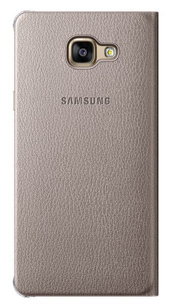 Чехол Flip Wallet для Samsung Galaxy A7 (2016) EF-WA710PFEGRU - Gold: фото 4 из 4