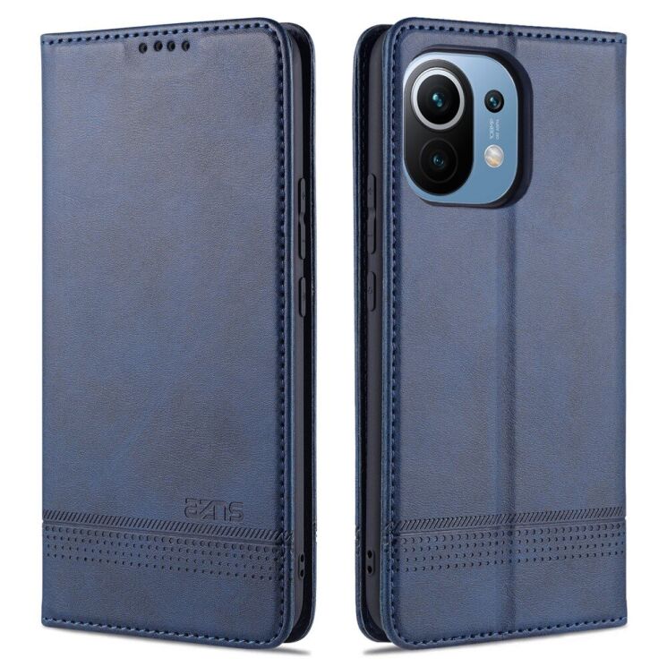 Чехол-книжка AZNS Classic Series для Xiaomi Mi 11 - Blue: фото 1 из 8