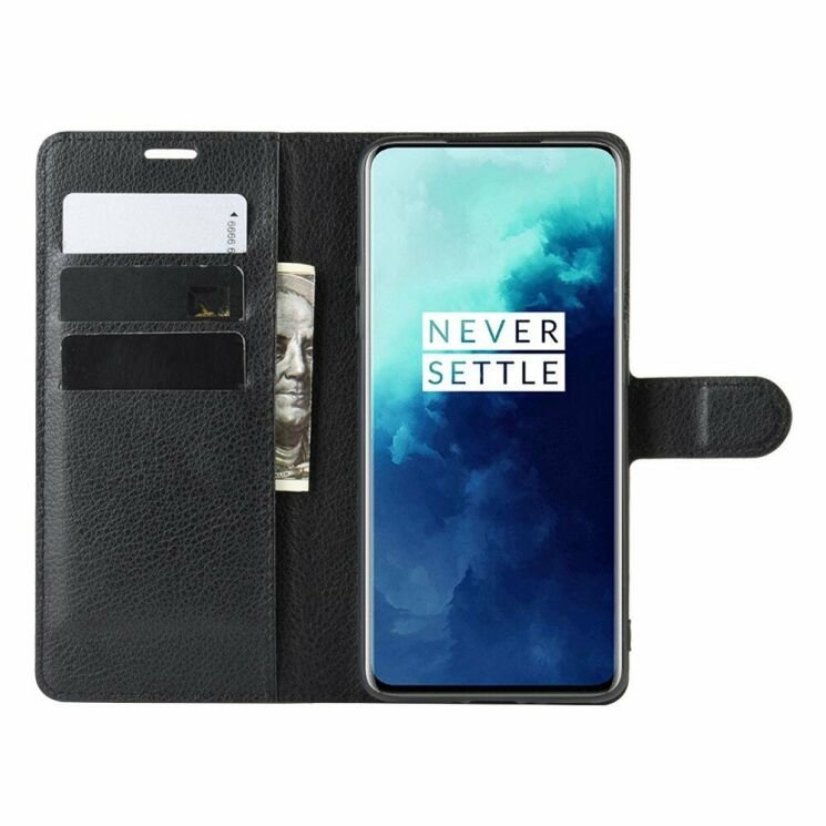 Чехол-книжка Deexe Book Type для OnePlus 7T Pro - Black: фото 6 из 7
