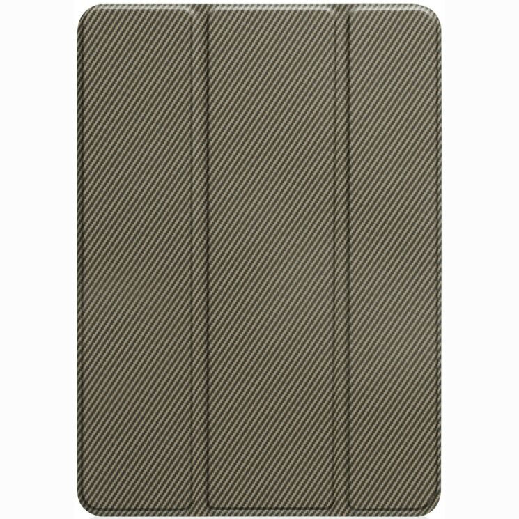 Чохол-книжка Deexe Carbon Folio для Xiaomi Redmi Pad 2 SE / Pad 2 9.7 - Brown: фото 4 з 11