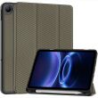 Чохол-книжка Deexe Carbon Folio для Xiaomi Redmi Pad 2 SE / Pad 2 9.7 - Brown (407910Z)
