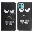 Чехол-книжка Deexe Color Wallet для Motorola Edge 20 Lite - Do Not Touch My Phone (288906A)