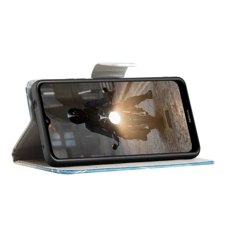 Чехол-книжка Deexe Color Wallet для Nokia 2.4 - Green Tree: фото 5 из 7
